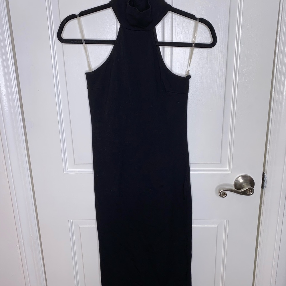 Black Long Fitted Occasion Dress